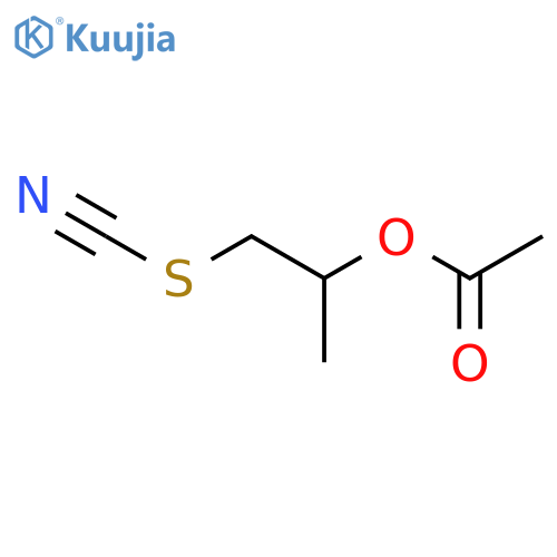 Thiocyanic acid, 2-(acetyloxy)propyl ester structure