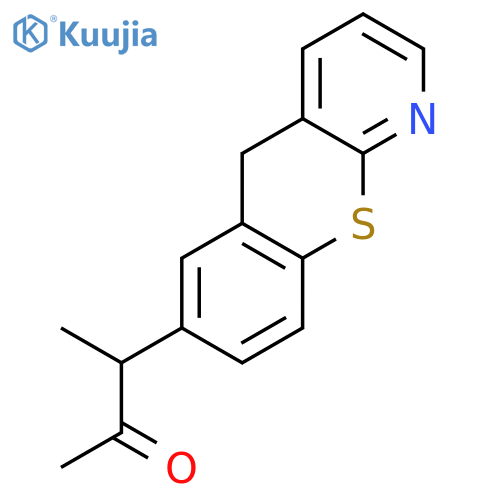 2-BUTANONE, 3-(5H-[1]BENZOTHIOPYRANO[2,3-B]PYRIDIN-7-YL)- structure