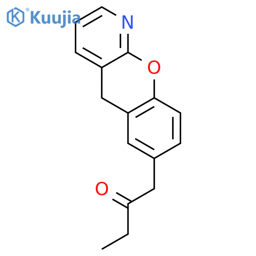 2-Butanone, 1-(5H-[1]benzopyrano[2,3-b]pyridin-7-yl)- structure