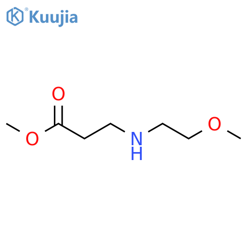 Methyl 3-(2-methoxyethyl)aminopropanoate structure