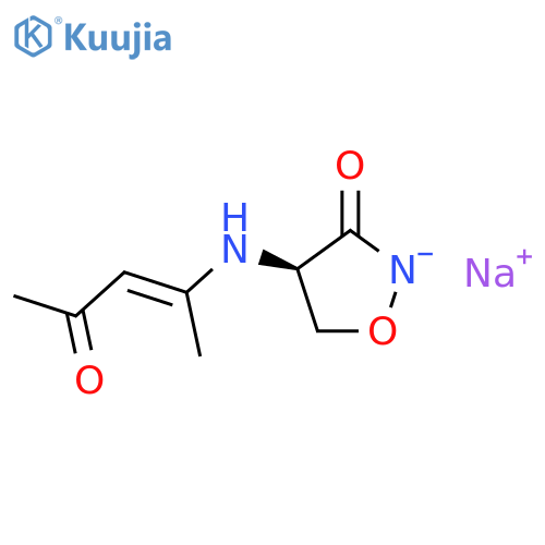 3-Isoxazolidinone,4-[(1-methyl-3-oxo-1-buten-1-yl)amino]-, sodium salt (1:1), (4R)- structure