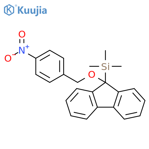 Silane, trimethyl[9-[(4-nitrophenyl)methoxy]-9H-fluoren-9-yl]- structure