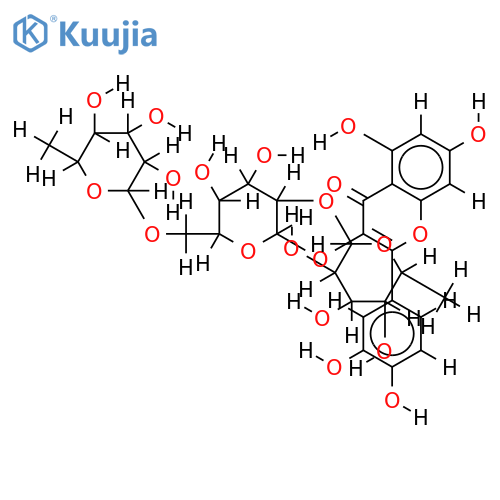 2',6'-Di-O-alpha-L-rhamnopyranosyl-Hyperin structure