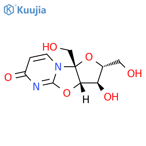 (2R,3R,3aS,9aR)-2,3,3a,9a-Tetrahydro-3-hydroxy-2,9a-bis(hydroxymethyl)-6H-furo[2',3':4,5]oxazolo[3,2-a]pyrimidin-6-one structure