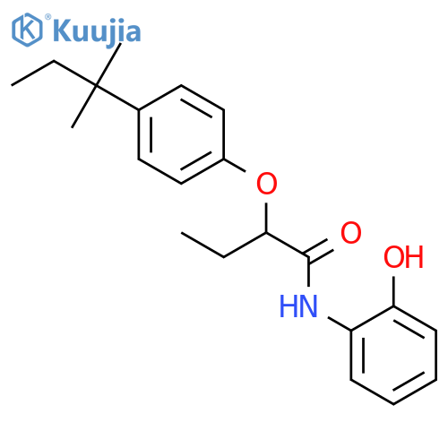 N-(2-Hydroxyphenyl)-2-[4-(2-methylbutan-2-yl)phenoxy]butanamide structure