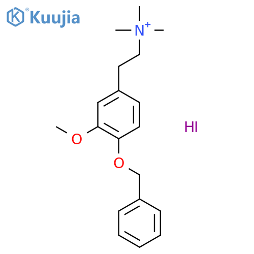 (4-benzyloxy-3-methoxy-phenethyl)-trimethyl-ammonium, iodide structure