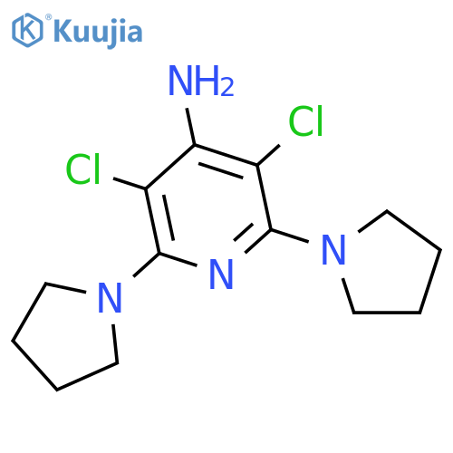 4-PYRIDINAMINE, 3,5-DICHLORO-2,6-DI-1-PYRROLIDINYL- structure