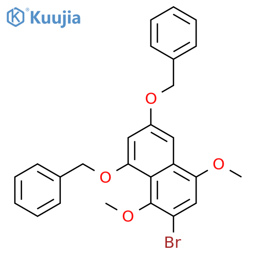NAPHTHALENE, 2-BROMO-1,4-DIMETHOXY-6,8-BIS(PHENYLMETHOXY)- structure