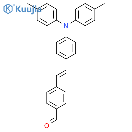 4-(2-{4-[Bis(4-methylphenyl)amino]phenyl}ethenyl)benzaldehyde structure