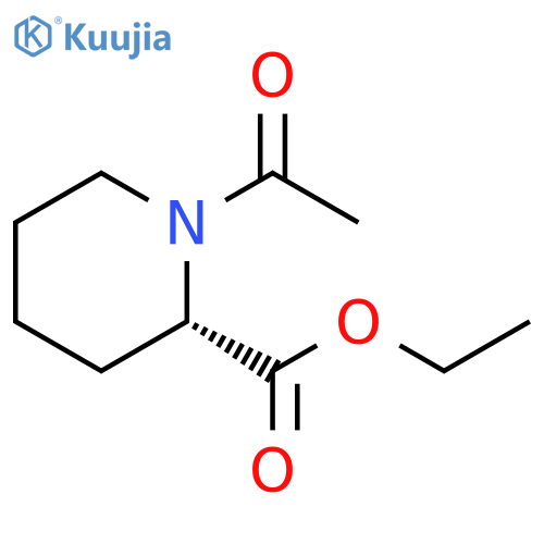 2-Piperidinecarboxylic acid, 1-acetyl-, ethyl ester, (2S)- structure