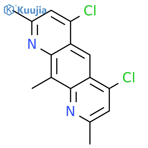 PYRIDO[3,2-G]QUINOLINE, 4,6-DICHLORO-2,8,10-TRIMETHYL- structure
