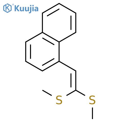 Naphthalene, 1-[2,2-bis(methylthio)ethenyl]- structure