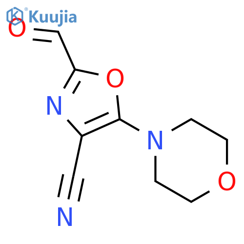 4-OXAZOLECARBONITRILE, 2-FORMYL-5-(4-MORPHOLINYL)- structure