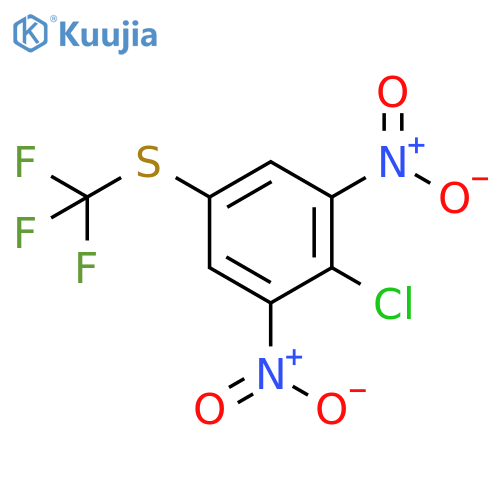 Benzene, 2-chloro-1,3-dinitro-5-[(trifluoromethyl)thio]- structure