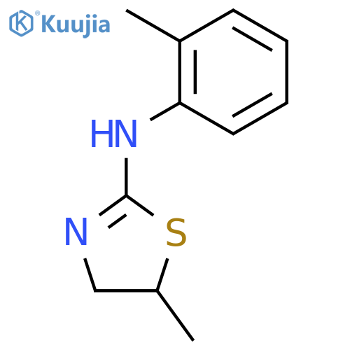 5-methyl-N-(2-methylphenyl)-4,5-dihydro-1,3-thiazol-2-amine structure