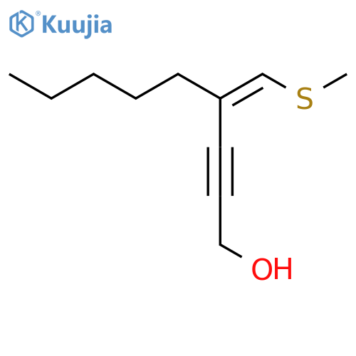 2-NONYN-1-OL, 4-[(METHYLTHIO)METHYLENE]-, (4Z)- structure