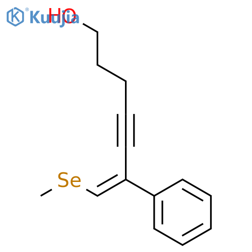 6-HEPTEN-4-YN-1-OL, 7-(METHYLSELENO)-6-PHENYL-, (6Z)- structure