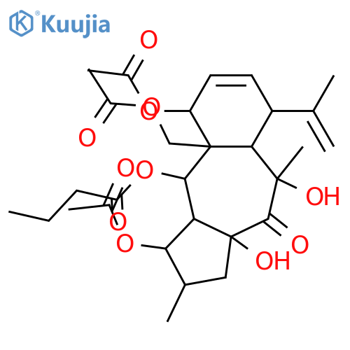 3,5,7,13,15,17-Hexahydroxy-8,10(18)-myrsinadien-14-one; (2β,3β,5α,7β,13β,15β)-form, 5-Butanoyl, 3,7,17-tri-Ac structure