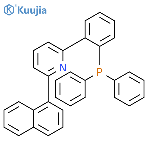 Pyridine, 2-[2-(diphenylphosphino)phenyl]-6-(1-naphthalenyl)- structure