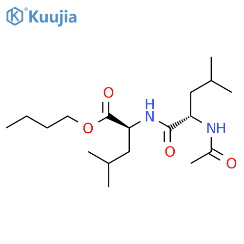 L-Leucine, N-(N-acetyl-L-leucyl)-, butyl ester structure