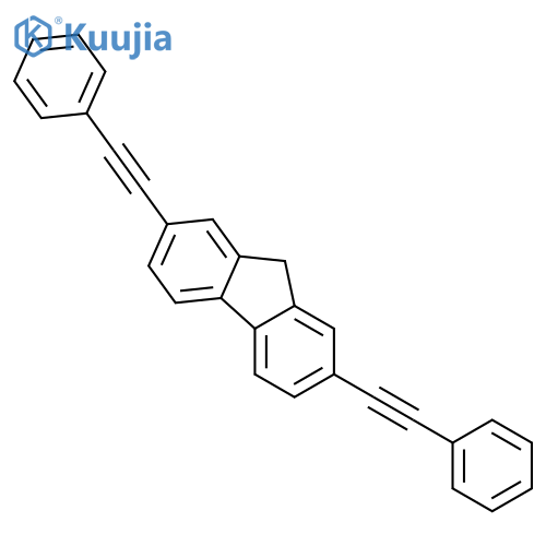 9H-Fluorene, 2,7-bis(phenylethynyl)- structure