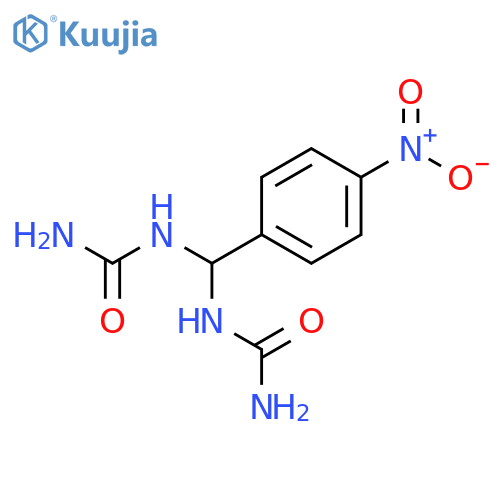 Urea, N,N''-[(4-nitrophenyl)methylene]bis- structure