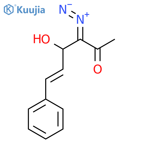 5-HEXEN-2-ONE, 3-DIAZO-4-HYDROXY-6-PHENYL- structure
