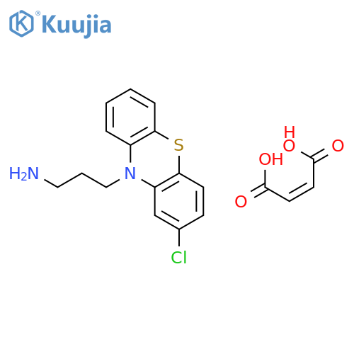 10H-PHENOTHIAZINE-10-PROPANAMINE, 2-CHLORO-, (2Z)-2-BUTENEDIOATE(1:1) structure