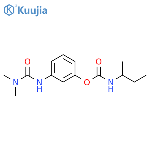 3-[(dimethylcarbamoyl)amino]phenyl butan-2-ylcarbamate structure