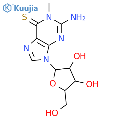 1-Methyl-6-thioguanosine structure