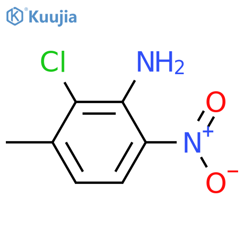2-Chloro-3-methyl-6-nitro-phenylamine structure