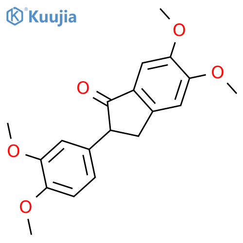 1H-INDEN-1-ONE, 2-(3,4-DIMETHOXYPHENYL)-2,3-DIHYDRO-5,6-DIMETHOXY- structure