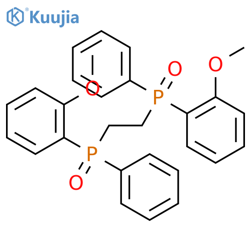 1,2-ethandiylbis[(o-anisylphenyl)phenyl]phosphine oxide structure