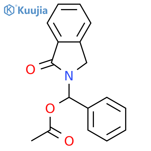1H-ISOINDOL-1-ONE, 2-[(ACETYLOXY)PHENYLMETHYL]-2,3-DIHYDRO- structure