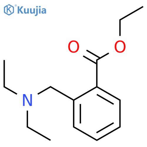 Benzoic acid, 2-[(diethylamino)methyl]-, ethyl ester structure