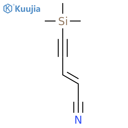 2-Penten-4-ynenitrile, 5-(trimethylsilyl)- structure