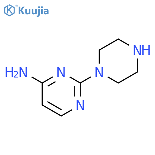 2-(1-piperazinyl)-4-Pyrimidinamine structure