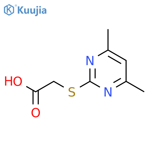 (4,6-Dimethyl-pyrimidin-2-ylsulfanyl)acetic Acid structure