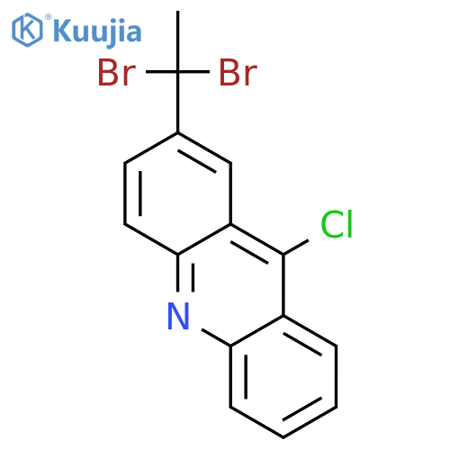 ACRIDINE, 9-CHLORO-2-(1,1-DIBROMOETHYL)- structure