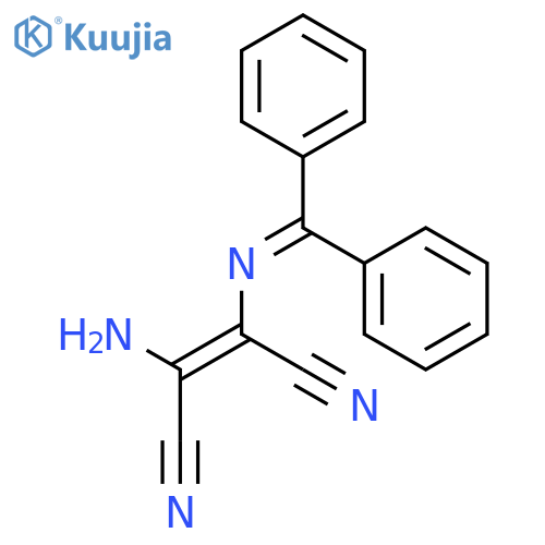 2-Amino-3-[(diphenylmethylidene)amino]but-2-enedinitrile structure