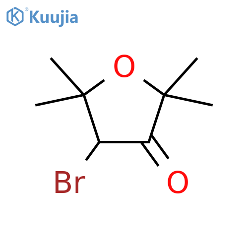 4-bromo-2,2,5,5-tetramethyloxolan-3-one structure
