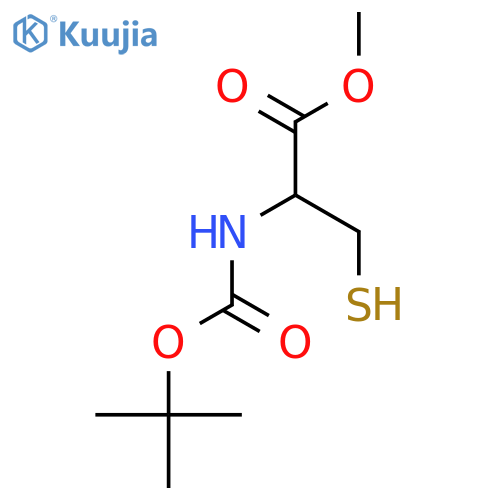 N-(TERT-BUTOXYCARBONYL)-L-CYSTEINE METHYL ESTER structure
