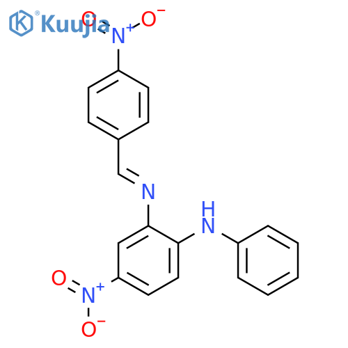 1,2-Benzenediamine,4-nitro-N2-[(4-nitrophenyl)methylene]-N1-phenyl- structure