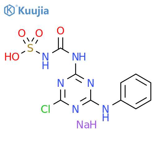 Sulfamic acid, N-[[[4-chloro-6-(phenylamino)-1,3,5-triazin-2-yl]amino]carbonyl]-, sodium salt (1:1) structure