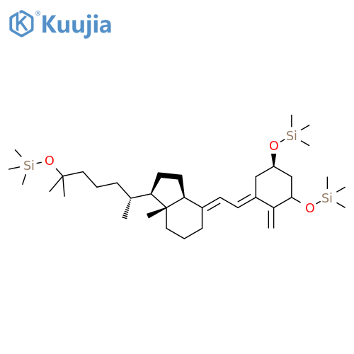 [(6R)-6-[(1R,3As,4E,7aR)-7a-methyl-4-[(2E)-2-[(5R)-2-methylidene-3,5-bis(trimethylsilyloxy)cyclohexylidene]ethylidene]-2,3,3a,5,6,7-hexahydro-1H-inden-1-yl]-2-methylheptan-2-yl]oxy-trimethylsilane structure