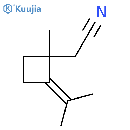 [1-Methyl-2-(1-methylethylidene)cyclobutyl]acetonitrile structure