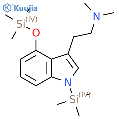 1H-Indole-3-ethanamine, N,N-dimethyl-1-(trimethylsilyl)-4-[(trimethylsilyl)oxy]- structure