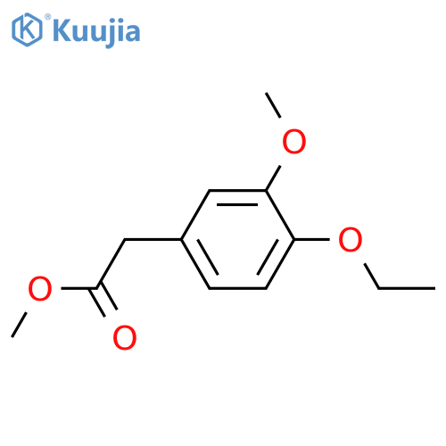 BENZENEACETIC ACID, 4-ETHOXY-3-METHOXY-, METHYL ESTER structure