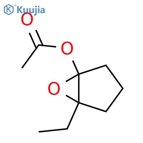 6-Oxabicyclo[3.1.0]hexan-1-ol,5-ethyl-,acetate(9CI) structure