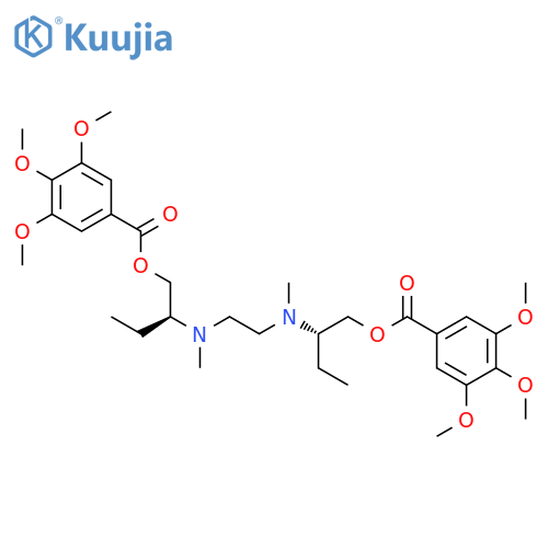 Benzoic acid,3,4,5-trimethoxy-,1,2-ethanediylbis[(methylimino)[(2S)-2-ethyl-2,1-ethanediyl]] ester (9CI) structure